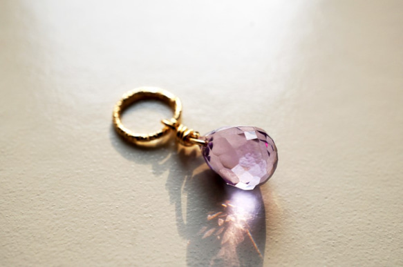 ローズドフランス アメジストアミュレットチャーム Rose de France