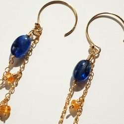 シラー・ペルピアナ ピアス　Scilla peruviana earrings （14kgf） P0065 3枚目の画像