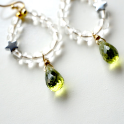 ペリドットピアス High grade Peridot earrings P0061 3枚目の画像