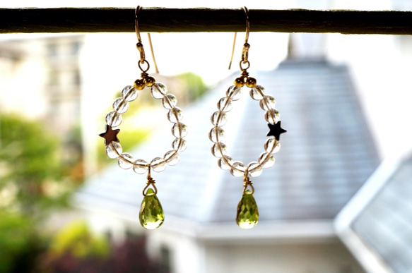 ペリドットピアス High grade Peridot earrings P0061 4枚目の画像