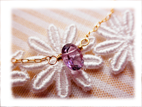 ♡Simple éclat♡amethyst necklace♡ 第1張的照片