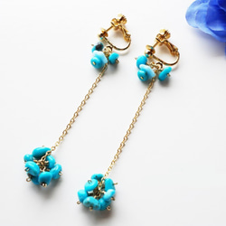 A massive Turquoise earrings E0003 第1張的照片