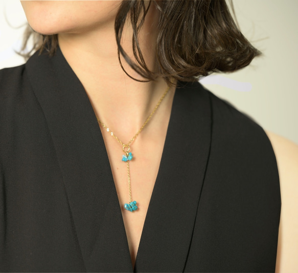 ターコイズペンダントトップ Turquoise Pendant Top T0002 2枚目の画像