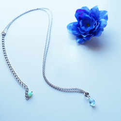 スカイブルー トパーズ ネックレス Sky Blue Topaz necklace N0003 2枚目の画像