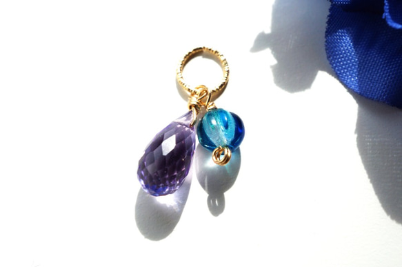 Aqua Purple Pendant top(14kgf) T0007 第1張的照片