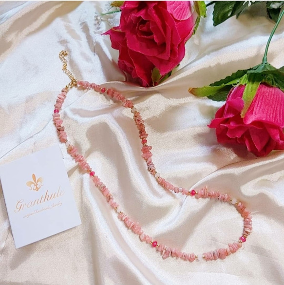 インカローズ ネックレス RhodoChorosite Necklace N0002 ネックレス 