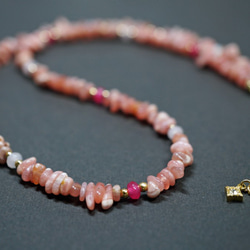 インカローズ ネックレス RhodoChorosite Necklace N0002 2枚目の画像