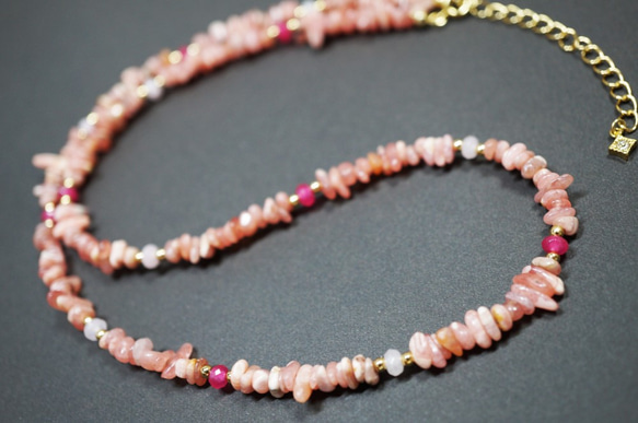 インカローズ ネックレス RhodoChorosite Necklace N0002 3枚目の画像