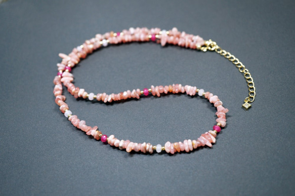 インカローズ ネックレス RhodoChorosite Necklace N0002 4枚目の画像