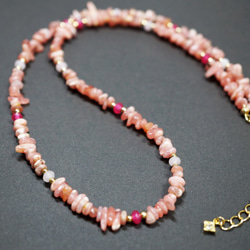 インカローズ ネックレス RhodoChorosite Necklace N0002 5枚目の画像