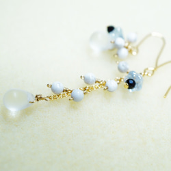 Black Spinel earrings P0008 第1張的照片