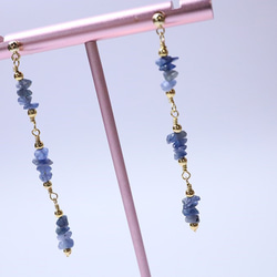 【18K変更可】Royal Blue sapphire pierced earrings P0087 第5張的照片