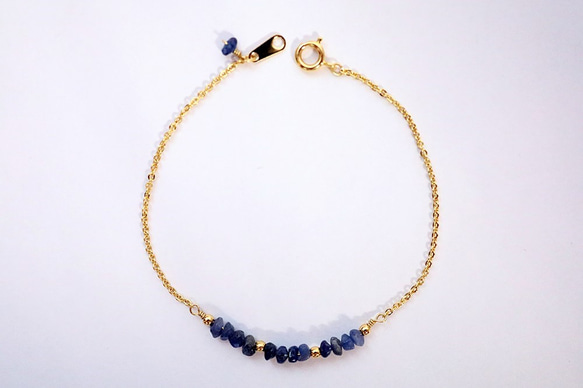 ロイヤル/ブルーサファイアブレスレット  Royal Blue sapphire Bracelet B0057 1枚目の画像
