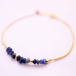 ロイヤル/ブルーサファイアブレスレット  Royal Blue sapphire Bracelet B0057 2枚目の画像