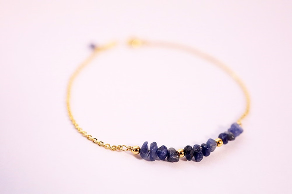 ロイヤル/ブルーサファイアブレスレット  Royal Blue sapphire Bracelet B0057 3枚目の画像