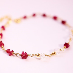 TEARS OF PLANET Tourmaline＆Hermakkey Bracelet B0060 第1張的照片