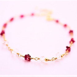 TEARS OF PLANET Tourmaline＆Hermakkey Bracelet B0060 第2張的照片