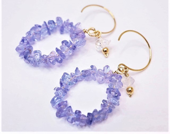 TEARS OF EARTH　Tanzanite＆Hermakkey pierced earrings P0091 第7張的照片