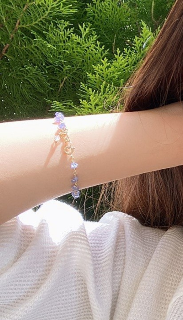 TEARS OF EARTH Tanzanite＆Hermakkey Bracelet B0061 第2張的照片