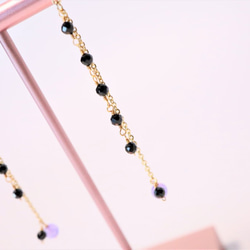 BLACK BRIGHT pierced earrings P0093 第6張的照片