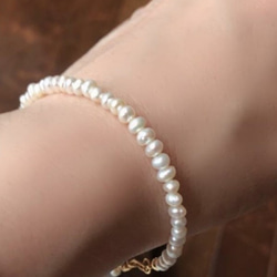 TSUNAGARU/淡水真珠パールブレスレット　Freshwater Pearl Bracelet B0063 2枚目の画像