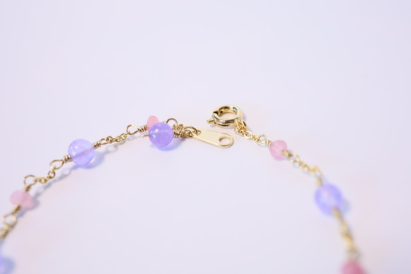 ※14kgfもOK※淑女の輝き/２色の翡翠ブレスレット LADY BRIGHT Bracelet B0064 6枚目の画像