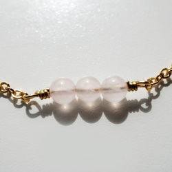 V非常好 石手鍊 天然石玫瑰石英 手鍊 Rose Quartz bracelet B0030 第2張的照片