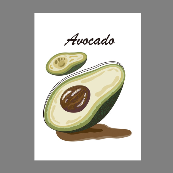 ポスターA4版/アボガド/Avocado/オリジナルイラスト 3枚目の画像