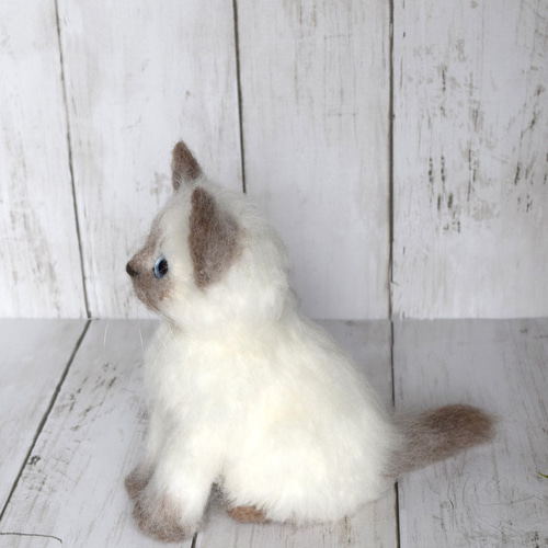 【確認用】シャム猫さん✽羊毛フェルト Yahoo!オークション - 羊毛フェルト猫 シャム猫 ハンドメイド