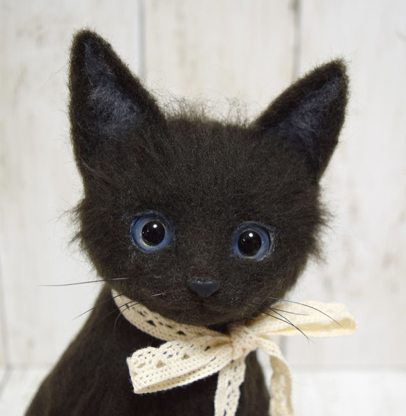 黒猫の子猫 羊毛フェルト studio*coup 通販 12410911|Creema 黒猫の子猫 羊毛フェルト studio*coup 通販 12410911|Creema