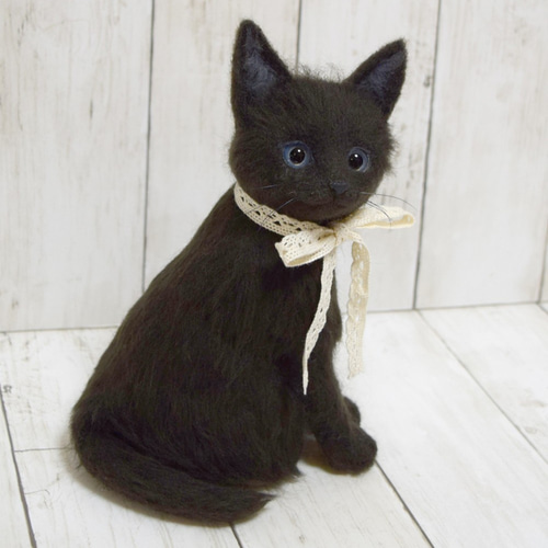 黒猫 Amazon.co.jp: 羊毛フェルト黒猫ちゃん_0810z肉球_ : 文房具