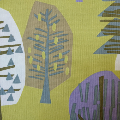 北欧の森（グリーン）のファブリックパネル 横長 その他インテリア雑貨