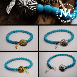 STARBURST MAGNESITE　TURQUOISE BRACELET【STUNNER】 2枚目の画像