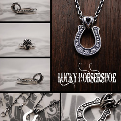 ＬＵＣＫＹ　ＨＯＲＳＥＳＨＯＥ　ＳＶ　PENDANT　／　ラッキー　ホースシュー　シルバー　ペンダント【BASARA】 2枚目の画像