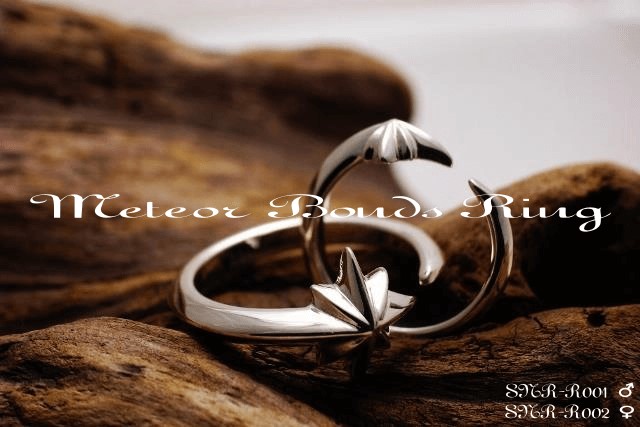 Meteor Bouds Ring Men's　【SNR001R】  流星の絆　シルバーペアリング　メンズ