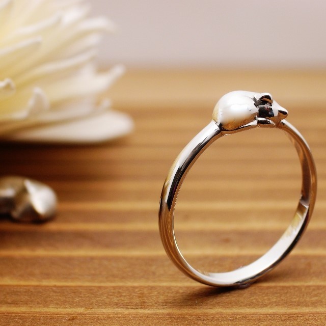 konekone ring　【Bastet】　仔猫寝　シルバーリング