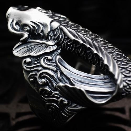 鯉の指輪【ROF003R】 指輪・リング(メンズ) DaDa silver works 鯉の指輪【ROF003R】 指輪・リング(メンズ) DaDa silver works