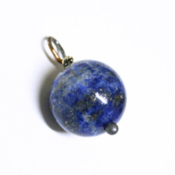 ラピスラズリの大粒チャーム silver ネックレス・ペンダント Studio