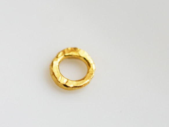 純金 k24 solid gold 小さな  tiny 丸 ビーズ  チャーム 4枚目の画像