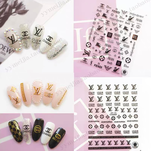 ネイルパーツ ロゴ まとめ売り ブランドネイルパーツ ブランドパーツ ブランドロゴパーツ