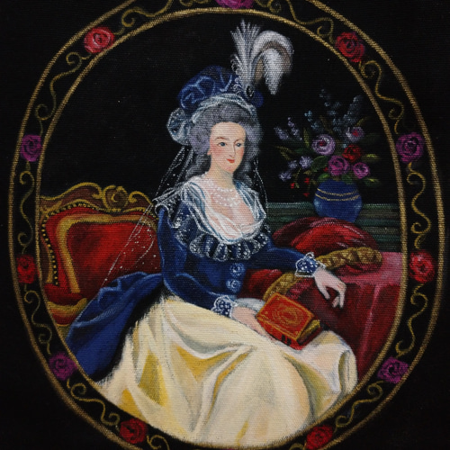 マリー・アントワネット(本)の肖像画を描いたトートバッグ トート