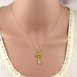Key necklace | 鍵ネックレス｜キーネックレス｜ゴールド 4枚目の画像