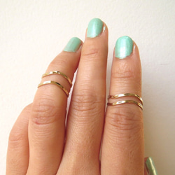 gold knuckle ring　ナックルリング4点セット 2枚目の画像