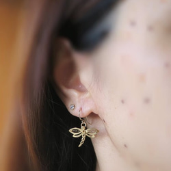 dragonfly earrings トンボさんのピアス 3枚目の画像