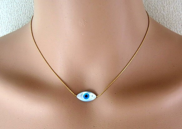 evil eye necklace　アイネックレス 1枚目の画像