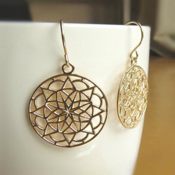 mandala earrings　曼荼羅ピアス 4枚目の画像