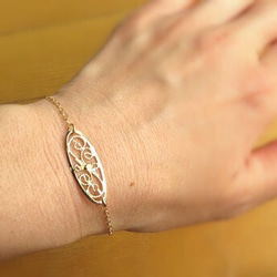 イエメン風フィリグリーブレスレット| gold filigree bracelet 3枚目の画像