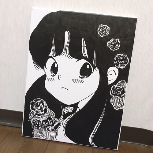 イラスト オリジナル 女の子 一発描き 一点物 イラスト tomo 通販