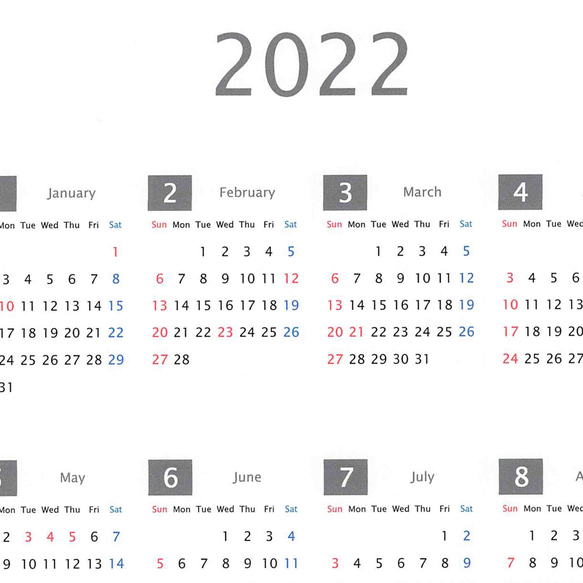 年間カレンダー ☆ 縦 ☆ 2024 2枚目の画像