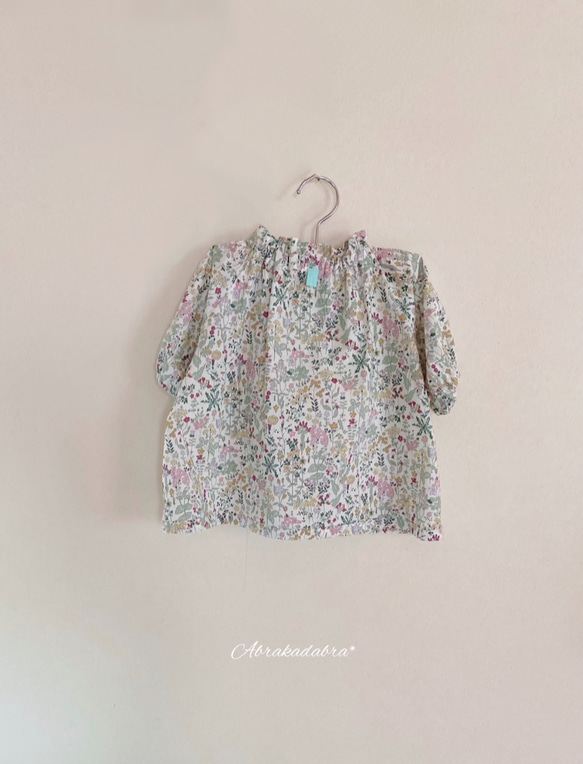 Organic Liberty Field Flowers スモックブラウス(kids) 4枚目の画像